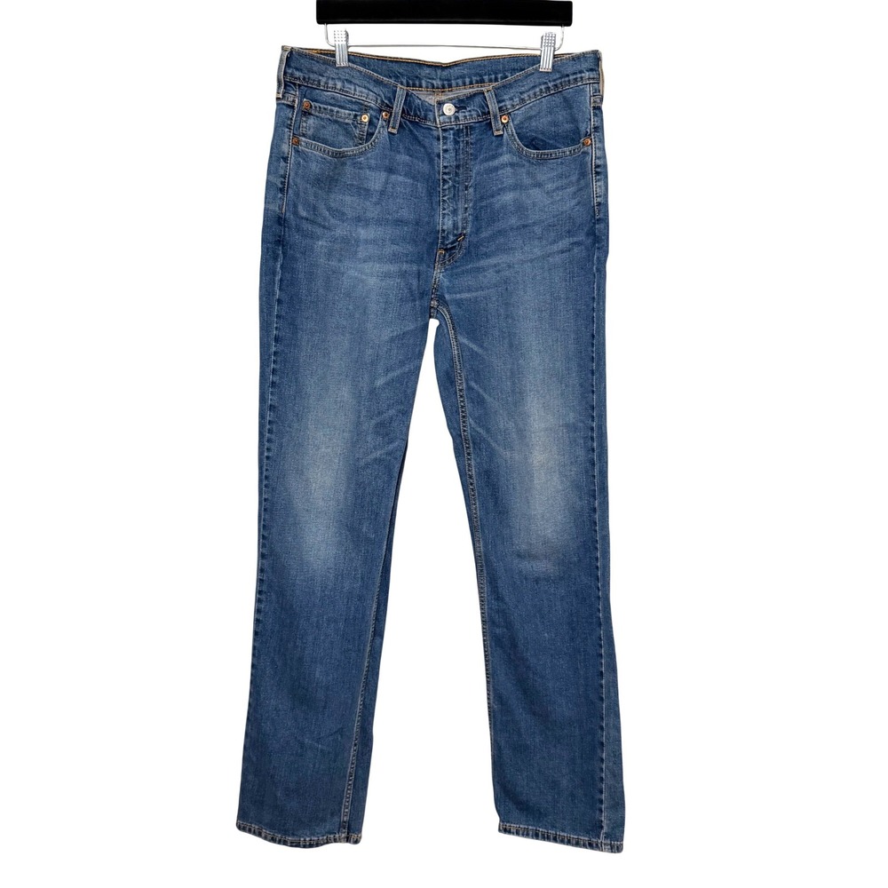 Levi Strauss & Co 514 Straight Fit Jeans‎ Blue Wash Mens W36 L34